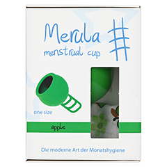 MERULA Menstrual Cup apple grn 1 Stck - Vorderseite