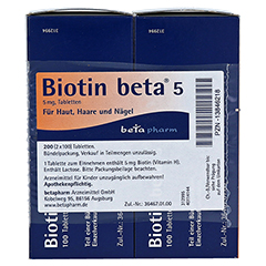 Biotin beta 5 200 Stck - Rechte Seite