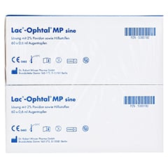 LAC OPHTAL MP sine Augentropfen 120x0.6 Milliliter - Rückseite