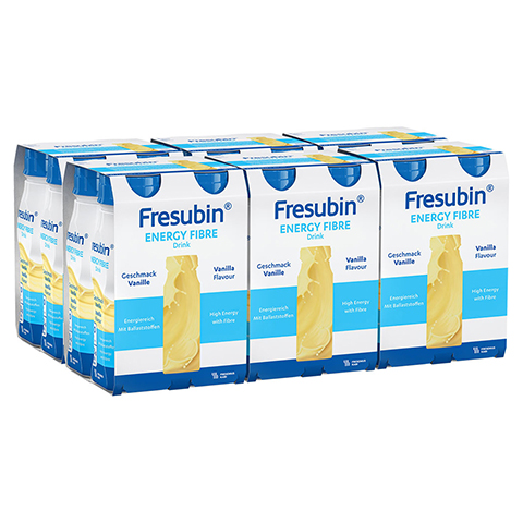 Fresubin Energy Fibre DRINK Vanille Trinkflaschen 6x4x200 Milliliter