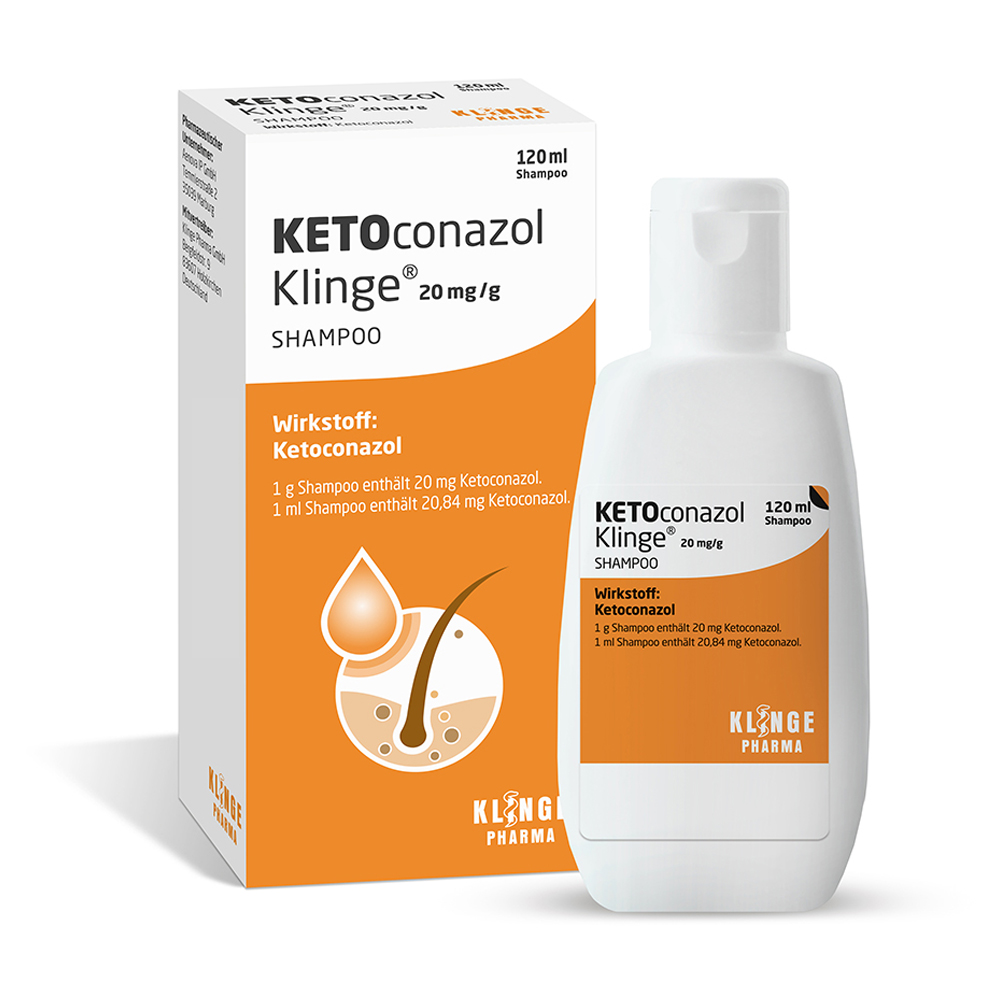 Ketoconazol Klinge 20mg/g Shampoo 120 Milliliter