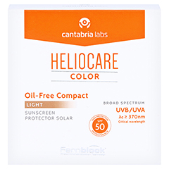 Heliocare Compact Make-up lfrei SPF 50 hell 10 Gramm - Vorderseite