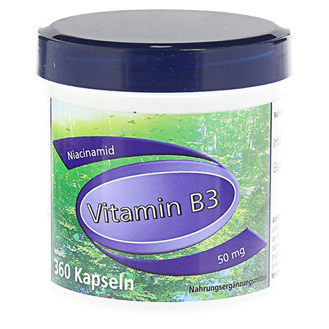 VITAMIN B3 NIACINAMID 50 mg Gerimed Kapseln 360 Stck
