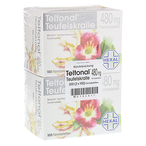 TELTONAL Teufelskralle 480 mg Filmtabletten 200 Stck