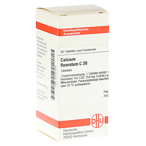 CALCIUM FLUORATUM C 30 Tabletten 80 Stck