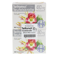 TELTONAL Teufelskralle 480 mg Filmtabletten 200 Stck - Vorderseite