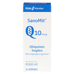 Q10 SANOMIT flssig MSE Tropfen 100 Milliliter - Vorderseite