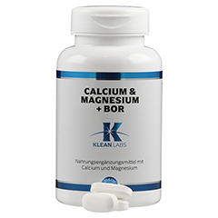 CALCIUM & MAGNESIUM+Bor KLEAN LABS Tabletten 100 Stck