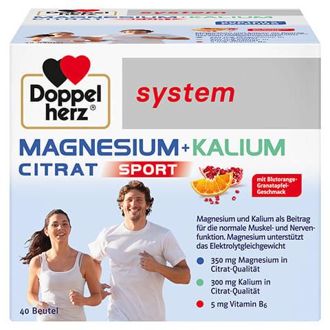 Doppelherz system Magnesium + Kalium Citrat Sport 40 Stck