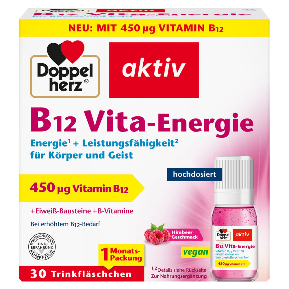 DOPPELHERZ B12 Vita-Energie Trinkampullen 30 Stück