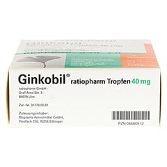 GINKOBIL ratiopharm 40mg 300 Milliliter N3 - Unterseite