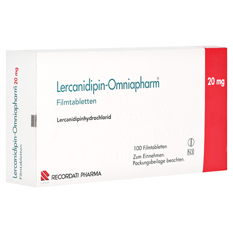 Lercanidipin-Omniapharm 20mg 100 Stck N3