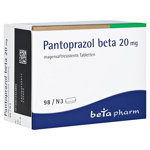 Pantoprazol beta 20mg 98 Stck N3
