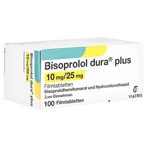 Bisoprolol dura plus 10mg/25mg 100 Stck N3