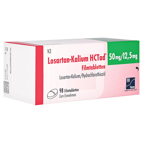 Losartan-Kalium HCTad 50mg/12,5mg 98 Stck N3