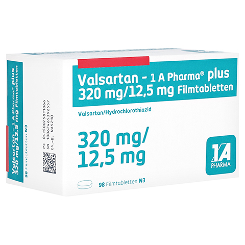 Valsartan-1A Pharma plus 320mg/12,5mg 98 Stck N3