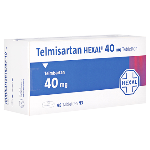 Telmisartan HEXAL 40mg 98 Stck N3