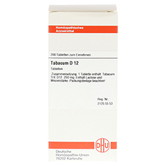 TABACUM D 12 Tabletten 200 Stück N2 - Vorderseite