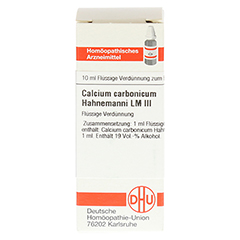 CALCIUM CARBONICUM Hahnemanni LM III Dilution 10 Milliliter N1 - Vorderseite