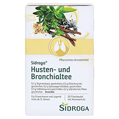 Sidroga Husten- und Bronchialtee 20x2.0 Gramm - Rückseite