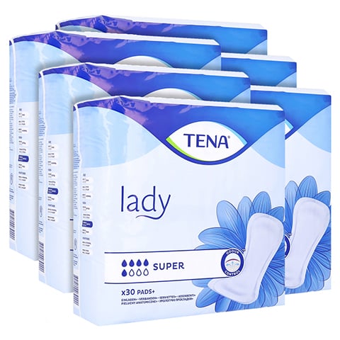 TENA LADY super Inkontinenz Einlagen 6x30 Stck