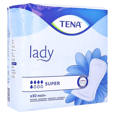 TENA LADY super Inkontinenz Einlagen 30 Stück