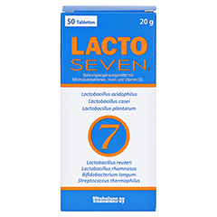 LACTO SEVEN Tabletten 50 Stück - Vorderseite