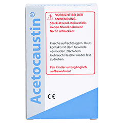 Acetocaustin Lösung 0.5 Milliliter - Rückseite