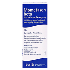 Mometason beta Heuschnupfenspray 50 Mikrogramm/Sprhsto 18 Gramm - Rckseite