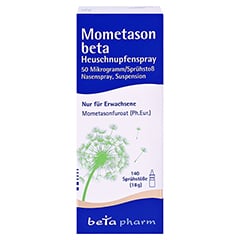 Mometason beta Heuschnupfenspray 50 Mikrogramm/Sprhsto 18 Gramm - Vorderseite