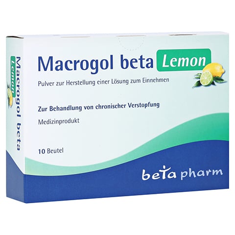 MACROGOL beta Lemon Plv.z.Her.e.Lsg.z.Einnehmen 10 Stück
