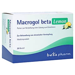 MACROGOL beta Lemon Plv.z.Her.e.Lsg.z.Einnehmen 20 Stck