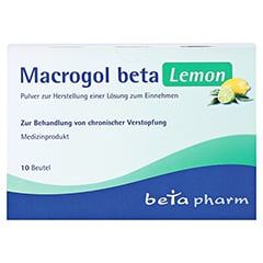 MACROGOL beta Lemon Plv.z.Her.e.Lsg.z.Einnehmen 10 Stück - Vorderseite