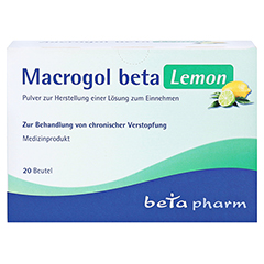 MACROGOL beta Lemon Plv.z.Her.e.Lsg.z.Einnehmen 20 Stck - Vorderseite