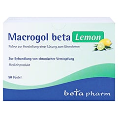 MACROGOL beta Lemon Plv.z.Her.e.Lsg.z.Einnehmen 50 Stck - Vorderseite