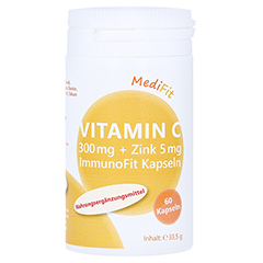 VITAMIN C 300 mg+Zink 5 mg ImmunoFit Kapseln 60 Stck