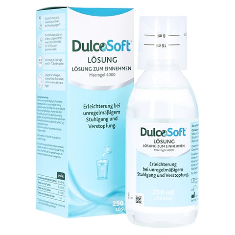 DulcoSoft Lösung 250ml: Abführmittel bei Verstopfung mit Macrogol 250 Milliliter