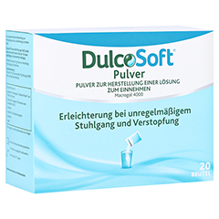 DulcoSoft Pulver 20 Beutel: Abführmittel bei Verstopfung mit Macrogol 20x10 Gramm