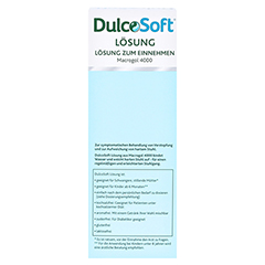 DulcoSoft Lösung 250ml: Abführmittel bei Verstopfung mit Macrogol 250 Milliliter - Rückseite
