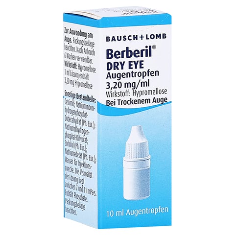 Berberil Dry Eye Augentropfen 10 Milliliter