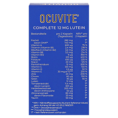 Ocuvite Complete 12 mg Lutein Kapseln 60 Stück - Rückseite