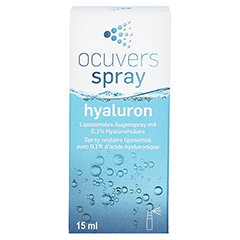 Ocuvers Spray Hyaluron Augenspray mit Hyaluron 15 Milliliter - Vorderseite