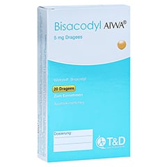 Bisacodyl AIWA 5mg Dragees 20 Stck