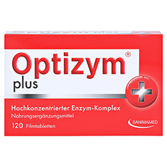 OPTIZYM hochkonzentrierter Enzym-Komplex Filmtabl. 120 Stck - Vorderseite