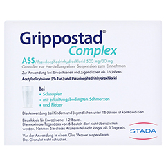 GRIPPOSTAD Complex ASS/Pseudoephedrin 500 mg/30 mg 10 Stück - Rückseite
