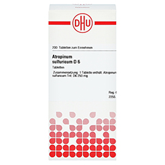 ATROPINUM SULFURICUM D 6 Tabletten 200 Stck N2 - Vorderseite
