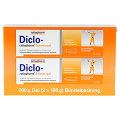Diclo-ratiopharm Schmerzgel 2x100 Gramm - Vorderseite