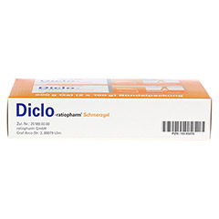 Diclo-ratiopharm Schmerzgel 2x100 Gramm - Unterseite