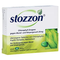 Stozzon Chlorophyll-Dragees gegen Mund- und Körpergeruch 40 Stück