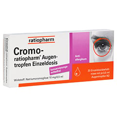 Cromo-ratiopharm Augentropfen 20x0.5 Milliliter N2